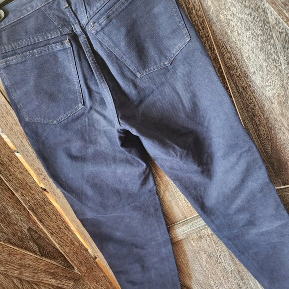 90s‎ Vintage Marithe Francois Girbaud Dark NIGHT Blue Wash Jeans 5/6 DEADSTOCK - Picture 4 of 10